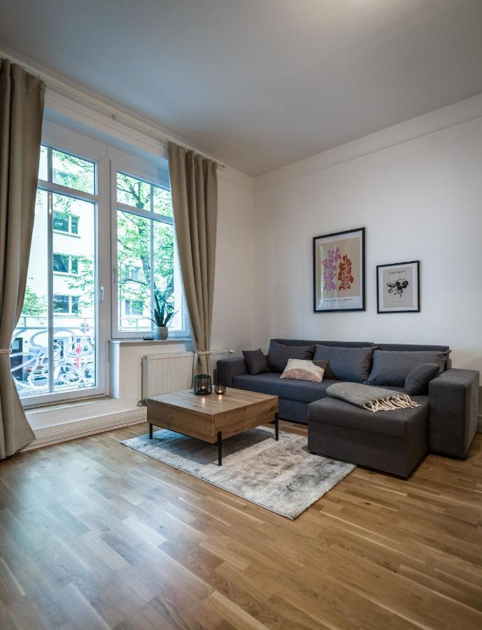 Hochwertige Altbauwohnung Im Modernen Stil In Wiesbaden - Kueche - Terrasse - Wlan - Zentral Dış mekan fotoğraf